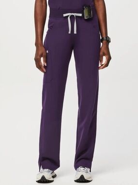 Figs Kade Cargo Scrub Pants Dark Purple Jam XL